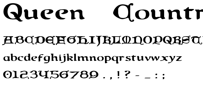 Queen & Country Expanded font